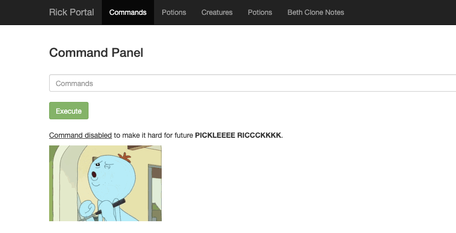 Web Command Cat Disabled